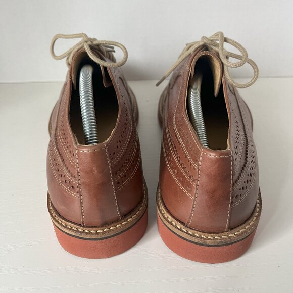1901 Nordstrom Kyle Brown Leather Brogues – Size 9 - Picture 3 of 7